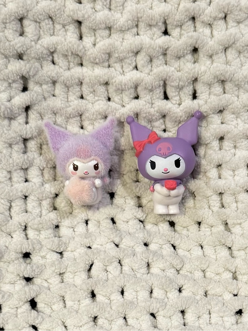 Sanrio Kuromi Purple and Pink Mini Figurine Duo